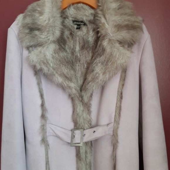 Light Purple Fur BEBE Coat - Picture 10 of 15